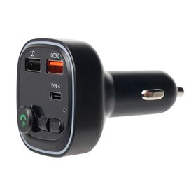  Автомобильный FM-трансмиттер - P4 2USB/Type-C (black) (212245) 