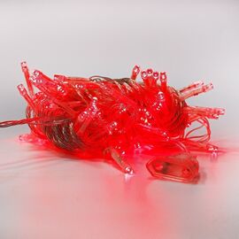  Гирлянда внутренняя нить 8 метров, 80 диодов, красный 