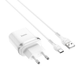  СЗУ HOCO C12Q Smart QC3.0 + Type-C (белый) 