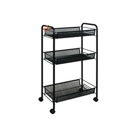  Этажерка ЗМИ Ладья 2 К Э322 на колесиках черный 