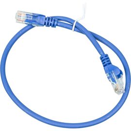  Патч-корд медный Lanmaster utp LAN-PC45/U5E-0.5-BL синий вилка RJ-45-вилка RJ-45 кат.5е 0.5м LSZH (1шт) 