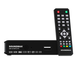  Цифровая ТВ приставка SOUNDMAX SM-DVBT270(черный) 